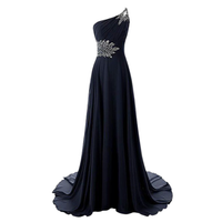 Funki Buys | Dresses | Women's Crystal Beaded Chiffon Dress