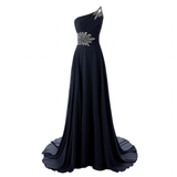 Funki Buys | Dresses | Women's Crystal Beaded Chiffon Dress