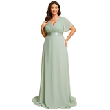 Funki Buys | Dresses | Women's Plus Size Long Evening Dress
