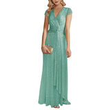 Funki Buys | Dresses | Women's Elegant Long Sequin Dress