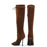Funki Buys | Boots | Women's Stylish Lace Up Stiletto Boots
