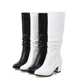 Funki Buys | Boots | Women's Knee High Block Heeled Boots