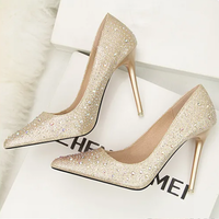 Funki Buys | Shoes | Women's Rhinestone Fashion High Heels | Wedding