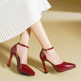 Funki Buys | Shoes | Women's Patent Leather Pointed Toe heels