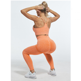 Women's High Waist Soft Smile Yoga Pants - Blue - Fitness Leggings - XXL - Polyester Spandex - image 17