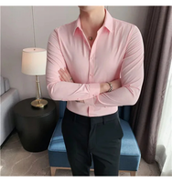 Funki Buys | Shirts | Men's Slim Fit British Style Dress Shirt 7XL