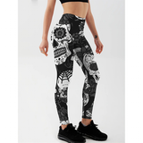Funki Buys | Pants | Women's Yoga Pants Skull Print Leggings