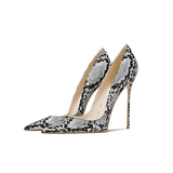 Funki Buys | Shoes | Women's Snake Skin Pattern High Stilettos