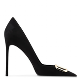 Funki Buys | Shoes | Women's Black Suede Buckled Stilettos