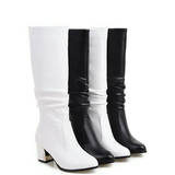 Funki Buys | Boots | Women's Knee High Block Heeled Boots