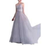 Funki Buys | Dresses | Women's Crystal Beaded Chiffon Dress