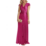 Funki Buys | Dresses | Women's Elegant Long Sequin Dress