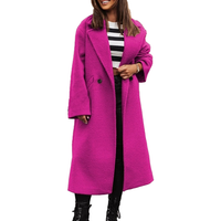 Funki Buys | Jackets | Women's Long Suit Collar Woolen Overcoat