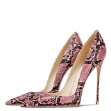 Funki Buys | Shoes | Women's Snake Skin Pattern High Stilettos