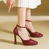 Funki Buys | Shoes | Women's Patent Leather Pointed Toe heels