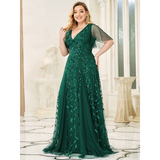 Funki Buys | Robes | Robe longue en dentelle à sequins pour femme