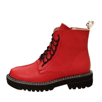 Funki Buys | Boots | Women's Real Leather Lace Up Ankle Boots