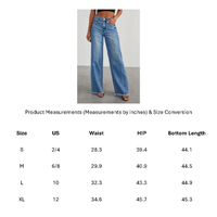 Funki Buys | Pants | Women's Raw Hem Wide Leg Jeans