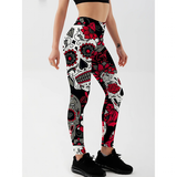 Funki Buys | Pants | Women's Yoga Pants Skull Print Leggings