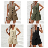 Funki Buys | Pants | Women's Shorts and Vest Romper Set