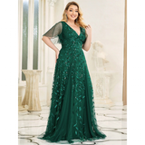 Funki Buys | Robes | Robe longue en dentelle à sequins pour femme