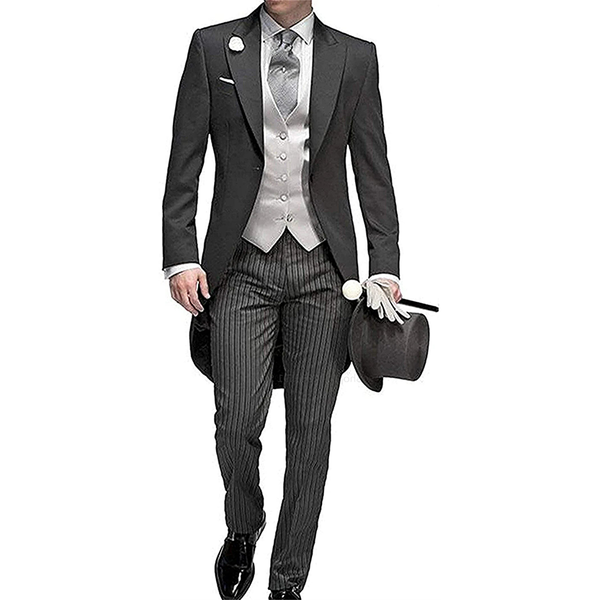 Funki Buys | Suits | Men's 3 Pcs Tailored Wedding Morning Suit