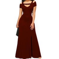 Funki Buys | Dresses | Women's Off Shoulder Long Slim Dress