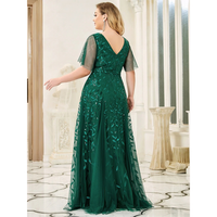 Funki Buys | Robes | Robe longue en dentelle à sequins pour femme