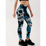 Funki Buys | Pants | Women's Yoga Pants Skull Print Leggings