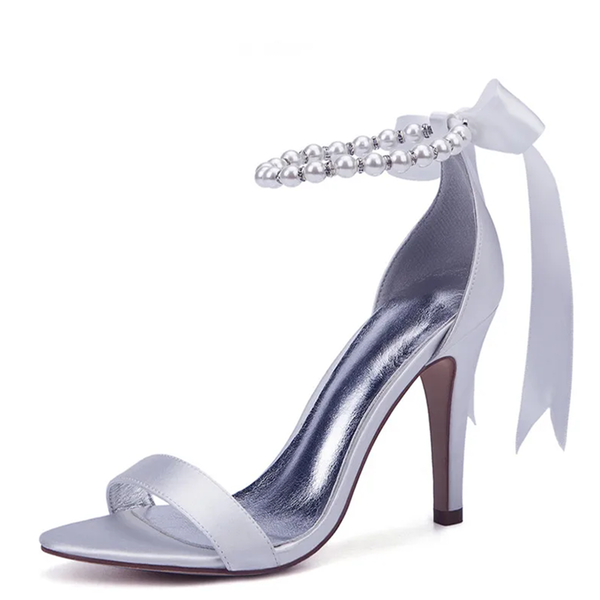 Funki Buys | Shoes | Women's High Heel Satin Wedding Sandals