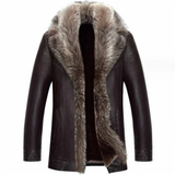 Funki Buys | Jackets | Men's Real Leather Winter Jacket | Fur Collar