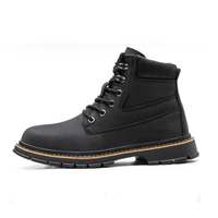 Funki Buys | Boots | Men's High-Top Work Boots | Steel Toe Safety Shoe