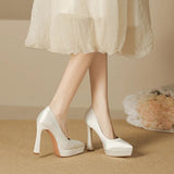 Funki Buys | Shoes | Women's Elegant Satin High Heel Pumps