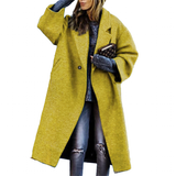 Funki Buys | Jackets | Women's Long Woolen Loose Overcoat
