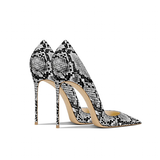 Funki Buys | Shoes | Women's Snake Skin Pattern High Stilettos