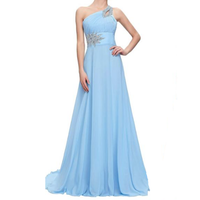 Funki Buys | Dresses | Women's Crystal Beaded Chiffon Dress