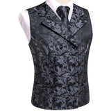 Funki Buys | Vests | Men's 4 Pcs Formal Floral Tie Vest Set