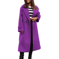 Funki Buys | Jackets | Women's Long Suit Collar Woolen Overcoat