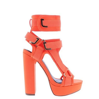 Funki Buys | Shoes | Women's Chunky Heel Strappy Sandals