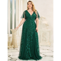 Funki Buys | Robes | Robe longue en dentelle à sequins pour femme