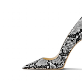 Funki Buys | Shoes | Women's Snake Skin Pattern High Stilettos