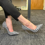 Funki Buys | Shoes | Women's Colored Checkered High Heels