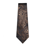 Funki Buys | Vests | Men's 4 Pcs Formal Silk Brown Tie Vest Set