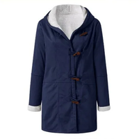 Funki Buys | Jacket | Women's Thick Fleece Hooded Long Coat