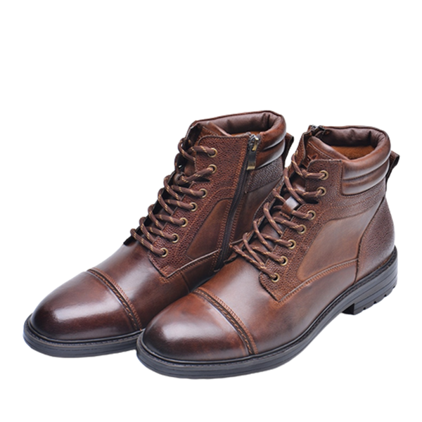 Men's genuine 2025 leather ankle boots