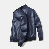 Funki Buys | Jackets | Men's Thin Faux Leather Bomber Jacket