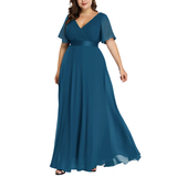 Funki Buys | Dresses | Women's Elegant Chiffon Evening Dress