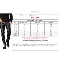 Funki Buys | Pants | Men's Faux Leather Fashion Pants | Biker Pants