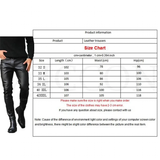 Funki Buys | Pants | Men's Faux Leather Fashion Pants | Biker Pants