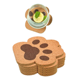 Funki Buys | Coasters | Cute Cat Paw Coasters | 5 Pcs Cork Mat Set